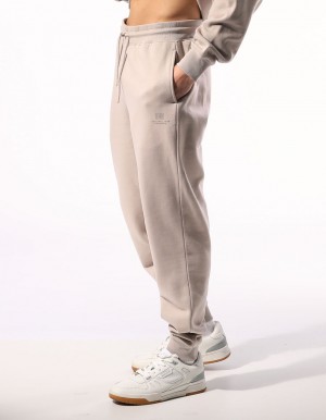 Russell Athletic Brooklyn Cuffed Men Track pants Beige | XNYKG-1845