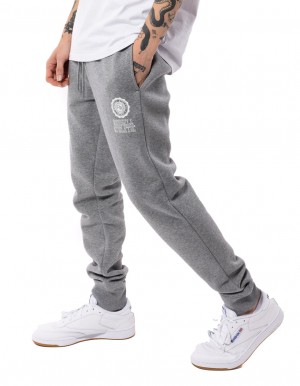 Russell Athletic Collegiate Flock Men Track pants Grey | YJFNK-3129