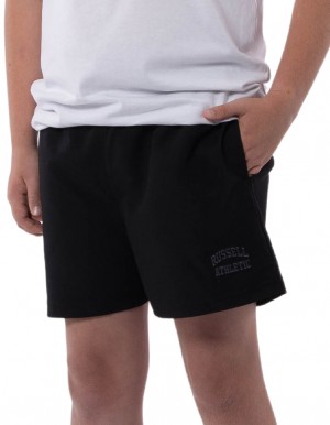 Russell Athletic Core Unisex Youth Woven Kids' Shorts Black | PXIMH-3196