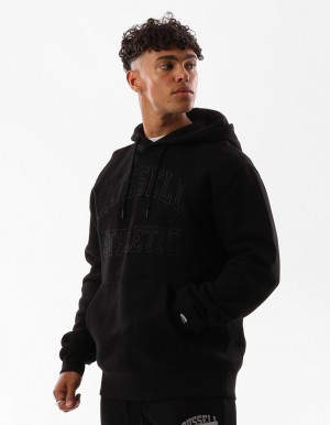 Russell Athletic Greenwich Men Hoodie Black | HCIEF-6510