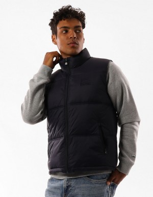 Russell Athletic Kennedy Vest Men Puffers Navy | ZTQUE-4037