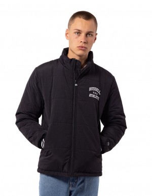 Russell Athletic Klute Men Jackets Black | JDGQZ-3614