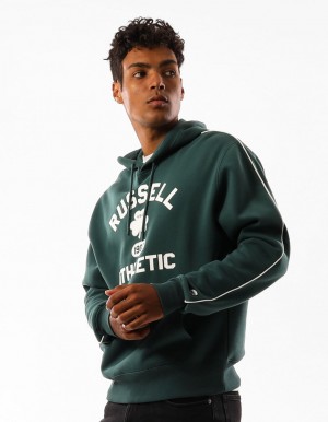 Russell Athletic Lexington Men Hoodie Green | UJGRI-0387