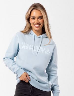 Russell Athletic Modern Tonal Women Hoodie Light Blue | LXVQG-0379