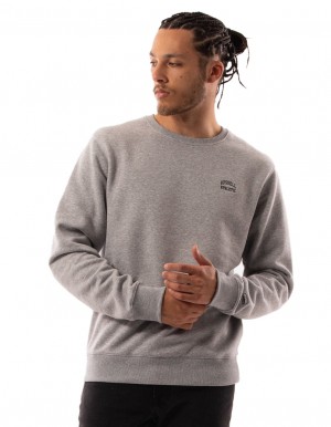 Russell Athletic Originals Small Arch Men Crew Neck Sweaters Grey | BYRVZ-1476