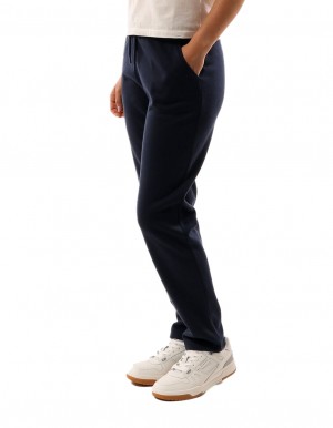 Russell Athletic Originals Small Arch Open Leg Women Track pants Navy | DBPNR-6801