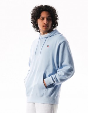 Russell Athletic R Logo Men Hoodie Blue | OBRDJ-2513