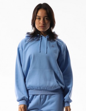 Russell Athletic R Logo Women Hoodie Blue | BAWVX-5084