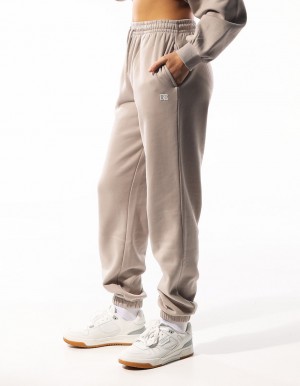 Russell Athletic R Logo Women Track pants Khaki | JHUMG-1573