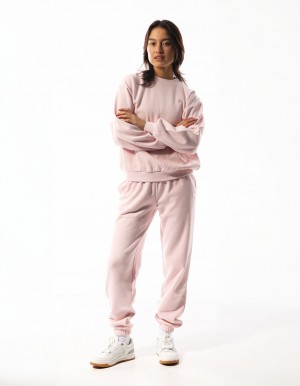 Russell Athletic R Logo Women Track pants Rose Pink | EIGWF-9275