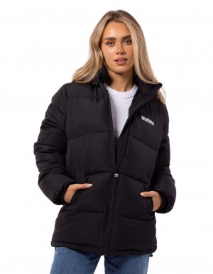 Russell Athletic Tribecca Women Puffer Jacket Black | CLGWO-7263