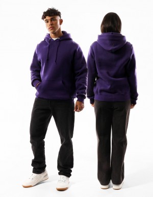 Russell Athletic Unisex Dri Men Hoodie Purple | KGVSN-9786