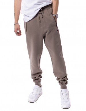 Russell Athletic Unisex Jack Men Track pants Khaki | AHZXE-4287