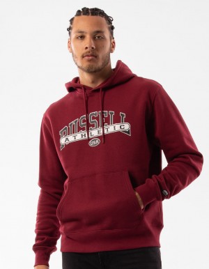 Russell Athletic Vortex Men Hoodie Burgundy | IRPUG-3605