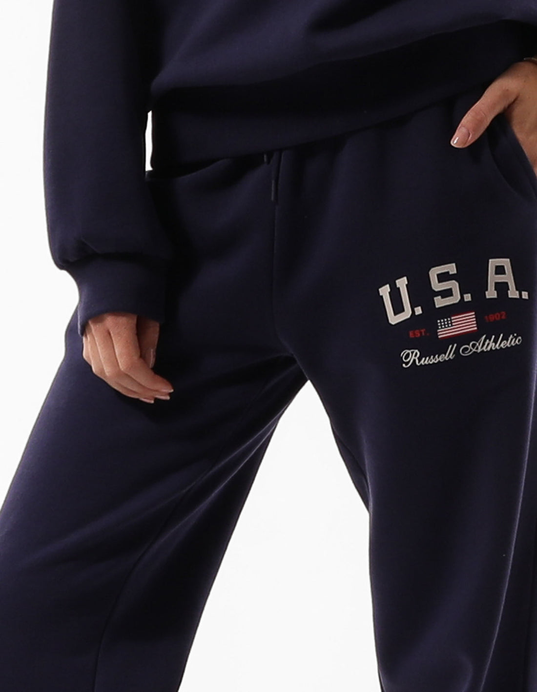 Russell Athletic 1902 Baggy Women Track pants Blue | LDNJK-2763