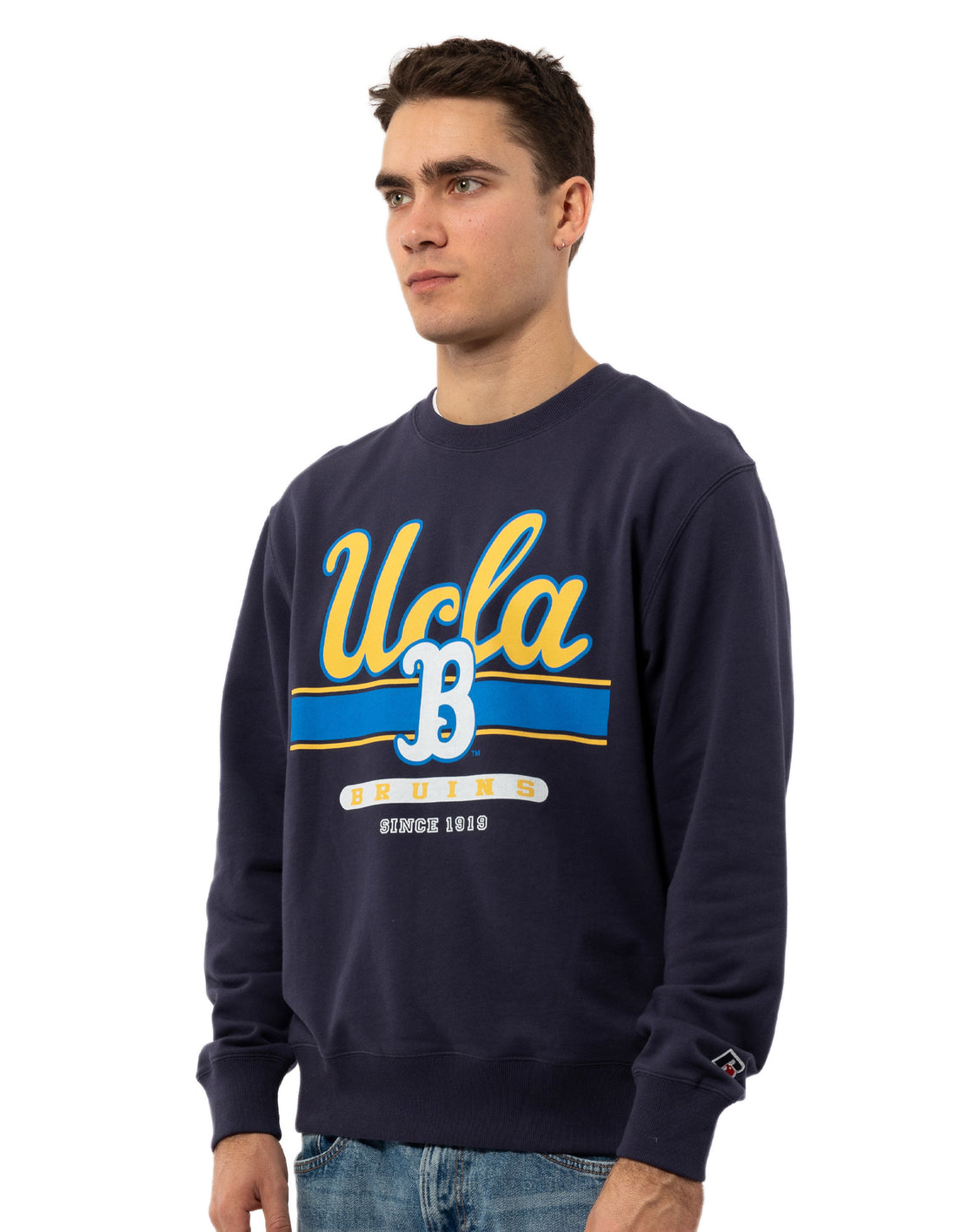 Russell Athletic 1919 Men Crew Neck Sweaters Navy | QXLRT-2914