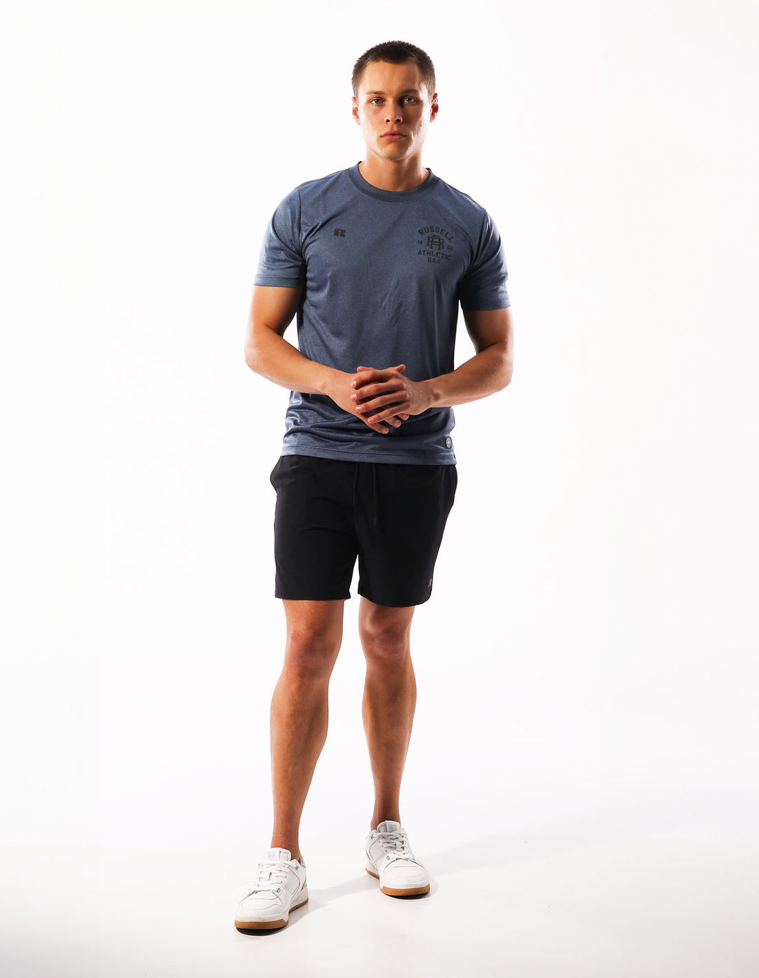 Russell Athletic Active Men T Shirts Navy | AVHQT-5732