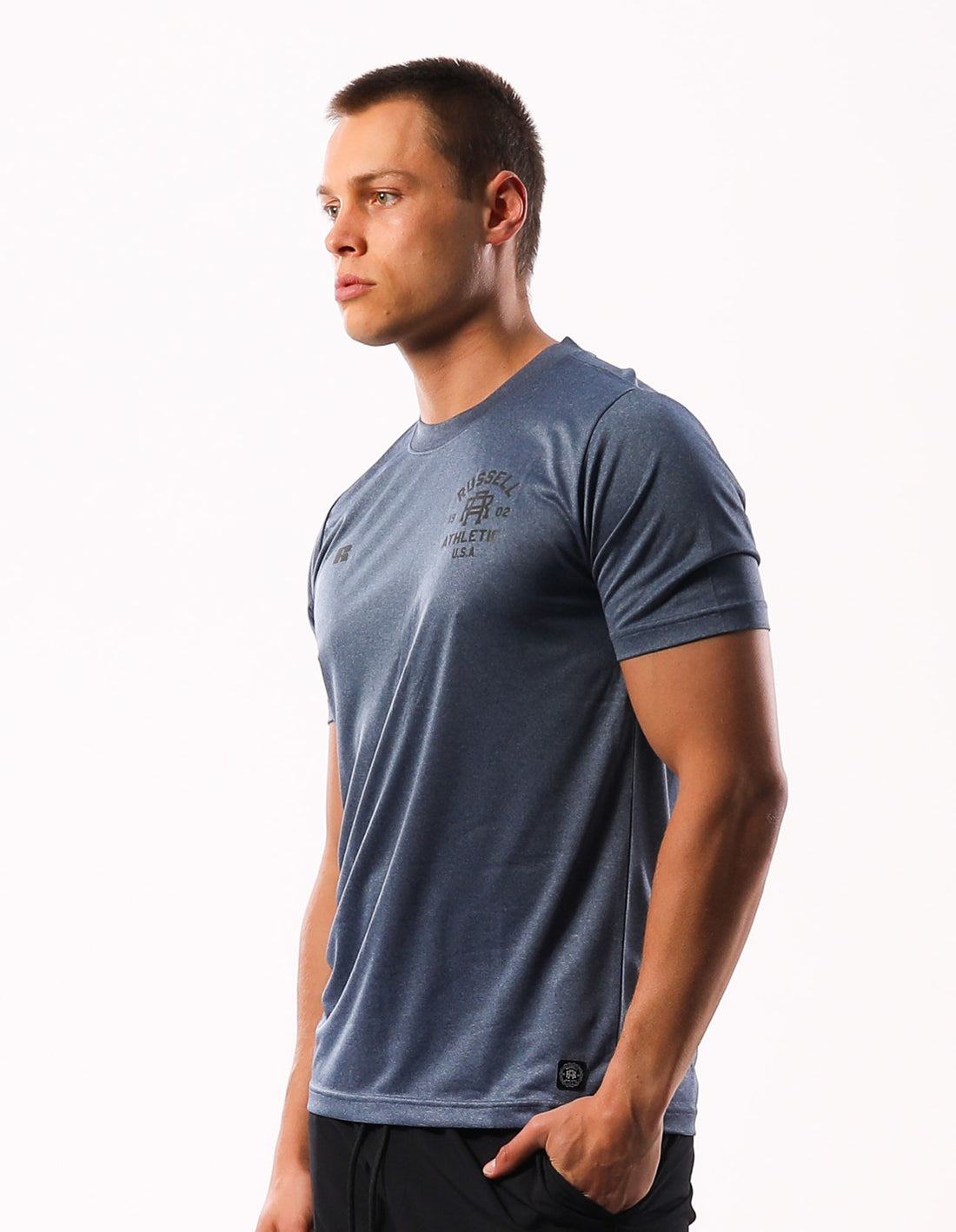 Russell Athletic Active Men T Shirts Navy | AVHQT-5732