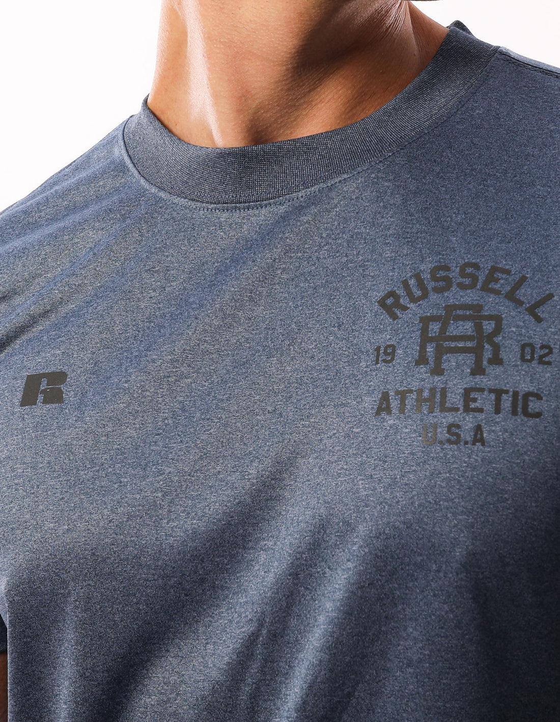 Russell Athletic Active Men T Shirts Navy | AVHQT-5732