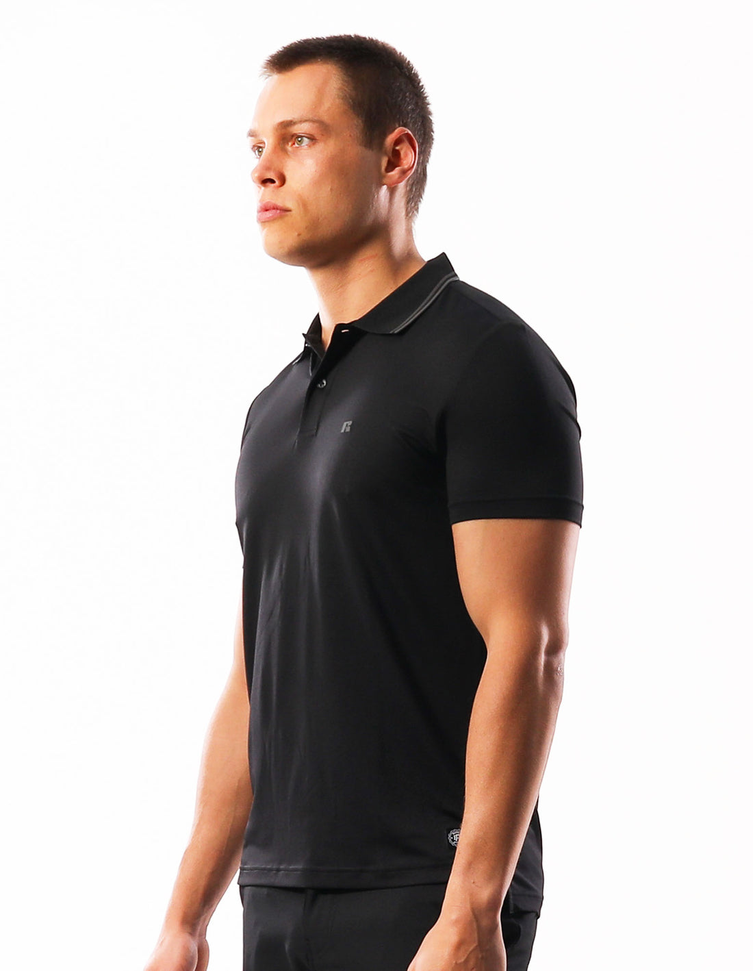 Russell Athletic Active Polo Men T Shirts Black | GLAWZ-6230