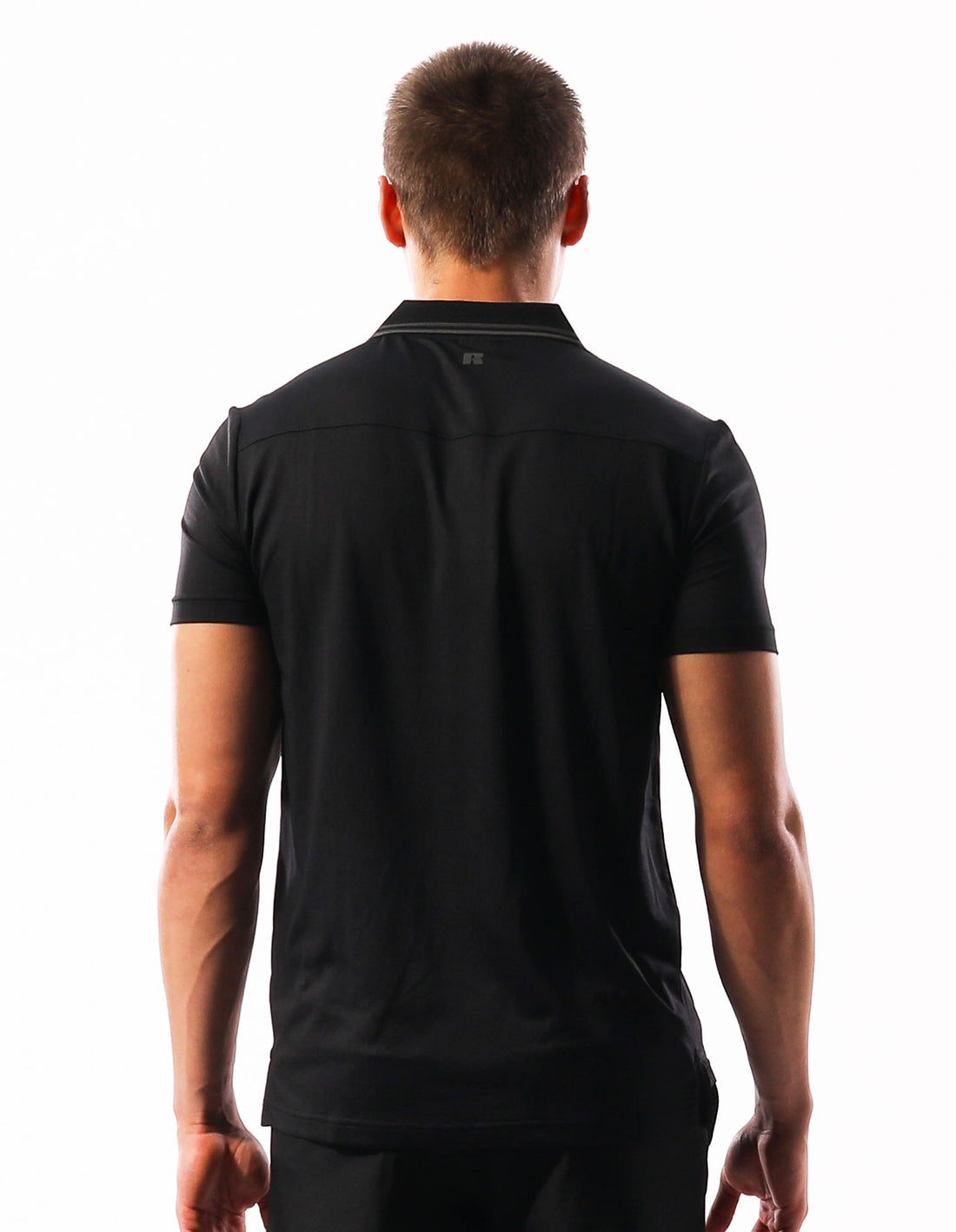 Russell Athletic Active Polo Men T Shirts Black | GLAWZ-6230