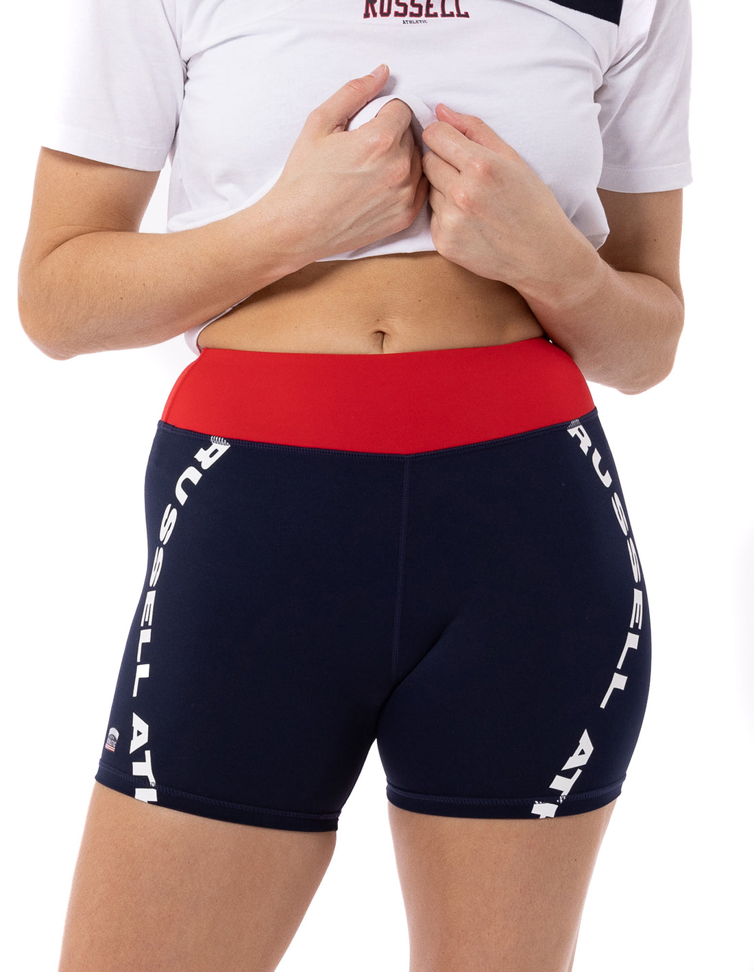 Russell Athletic Americana Mini Bike Women Shorts Navy | YUNIS-9435