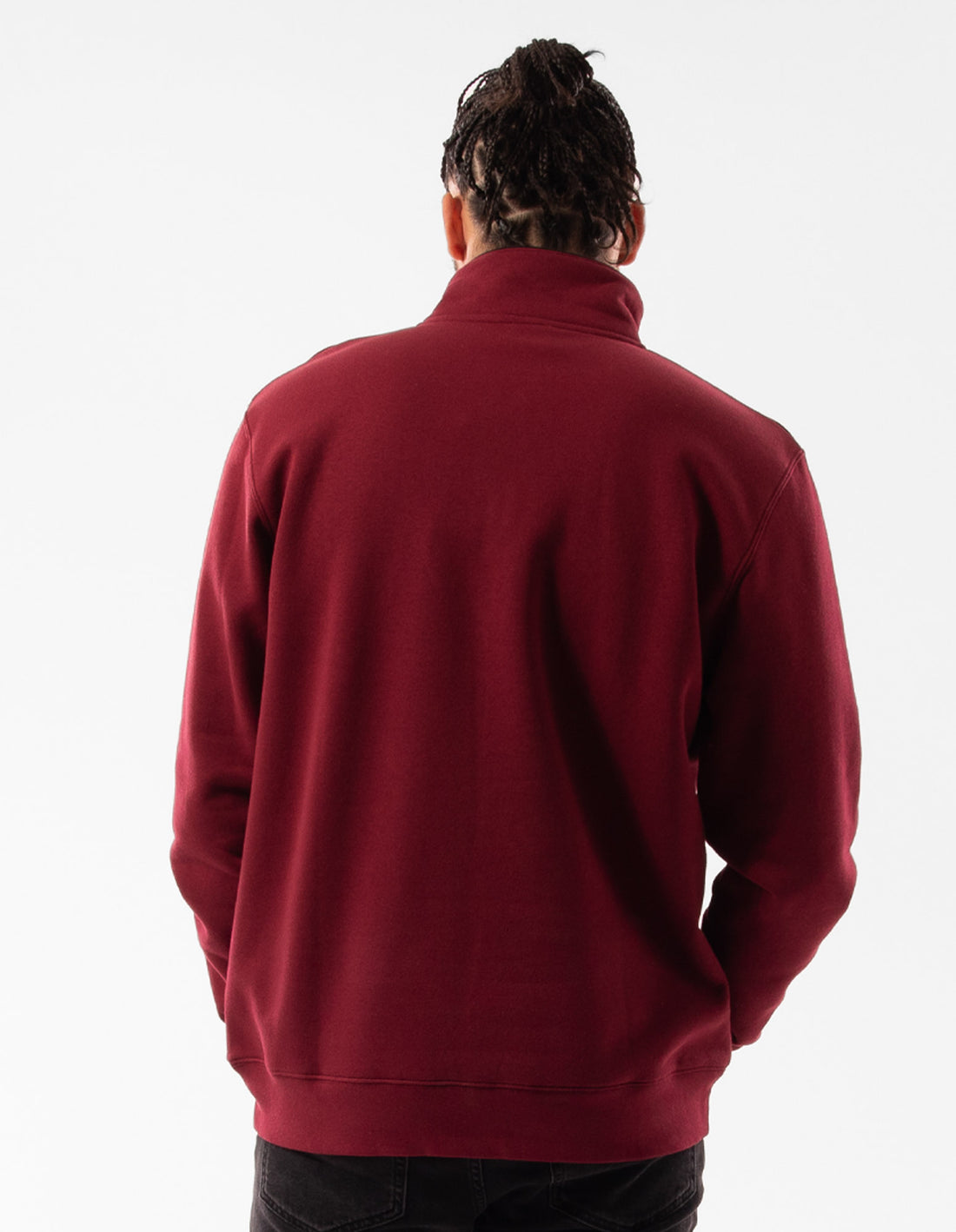 Russell Athletic Arch 1/4 Zip Men Top Burgundy | XADOI-6598