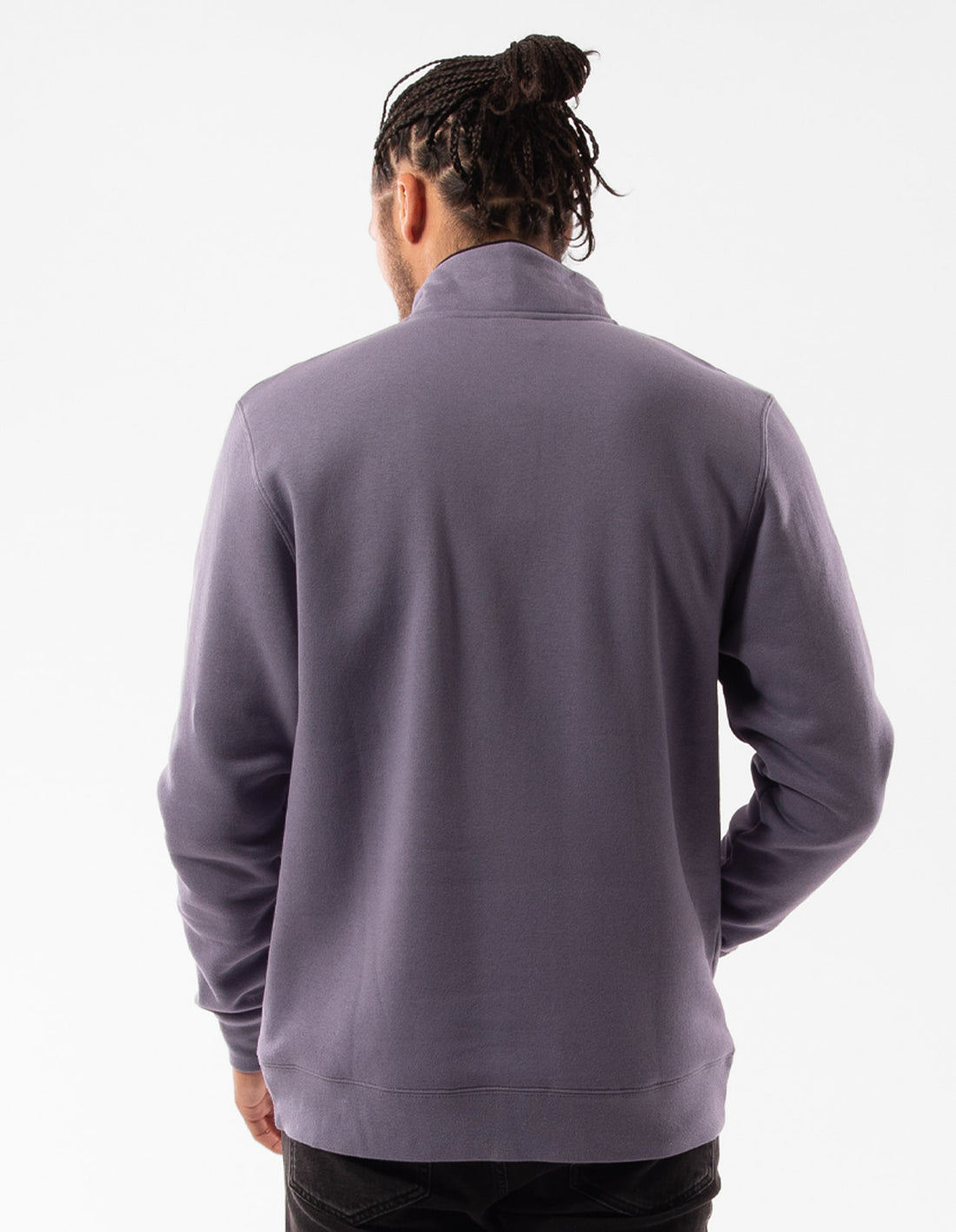 Russell Athletic Arch 1/4 Zip Men Top Purple | HRLPD-8930