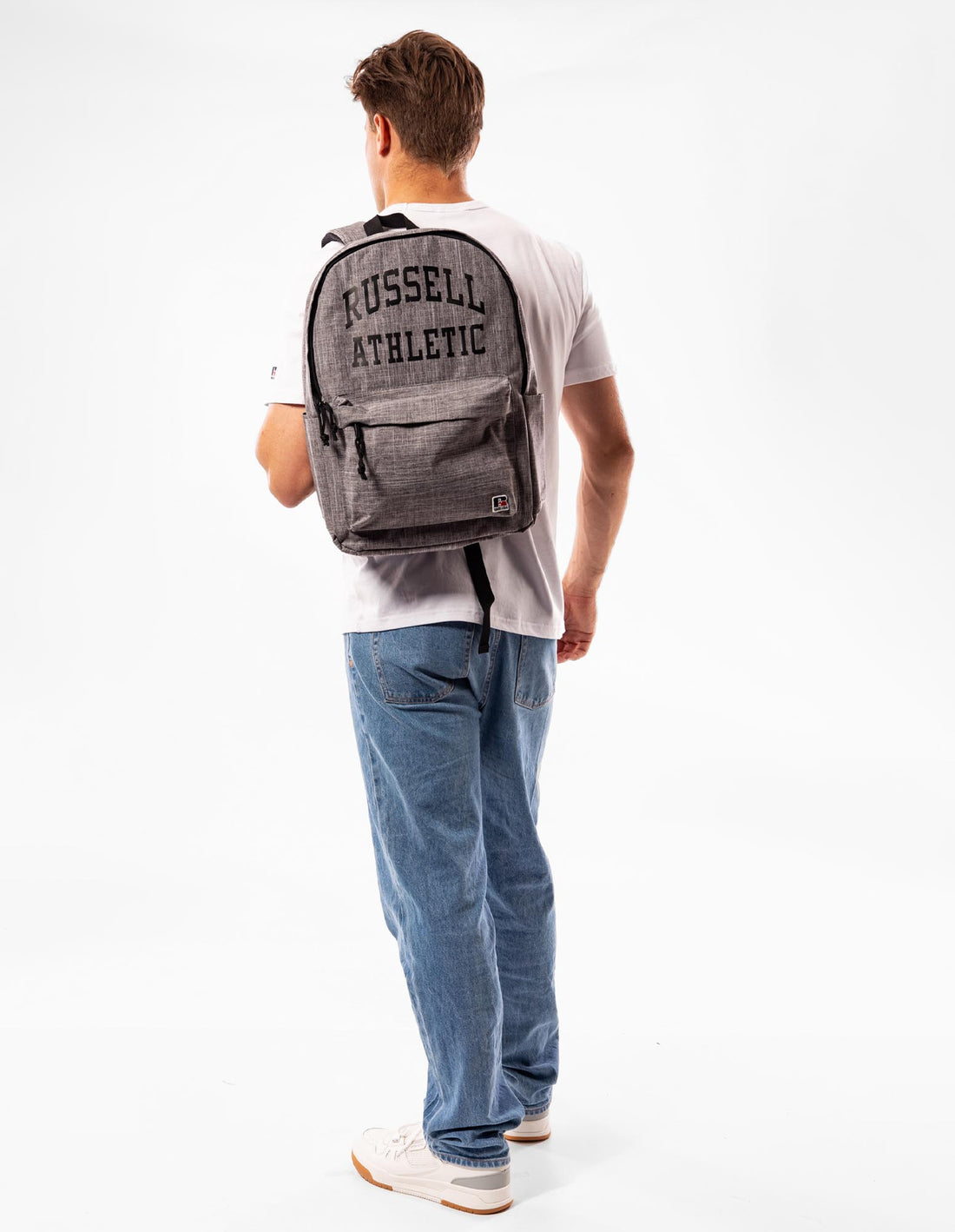 Russell Athletic Arched Accessories Bags & Backpacks Grey | OMQFV-2703