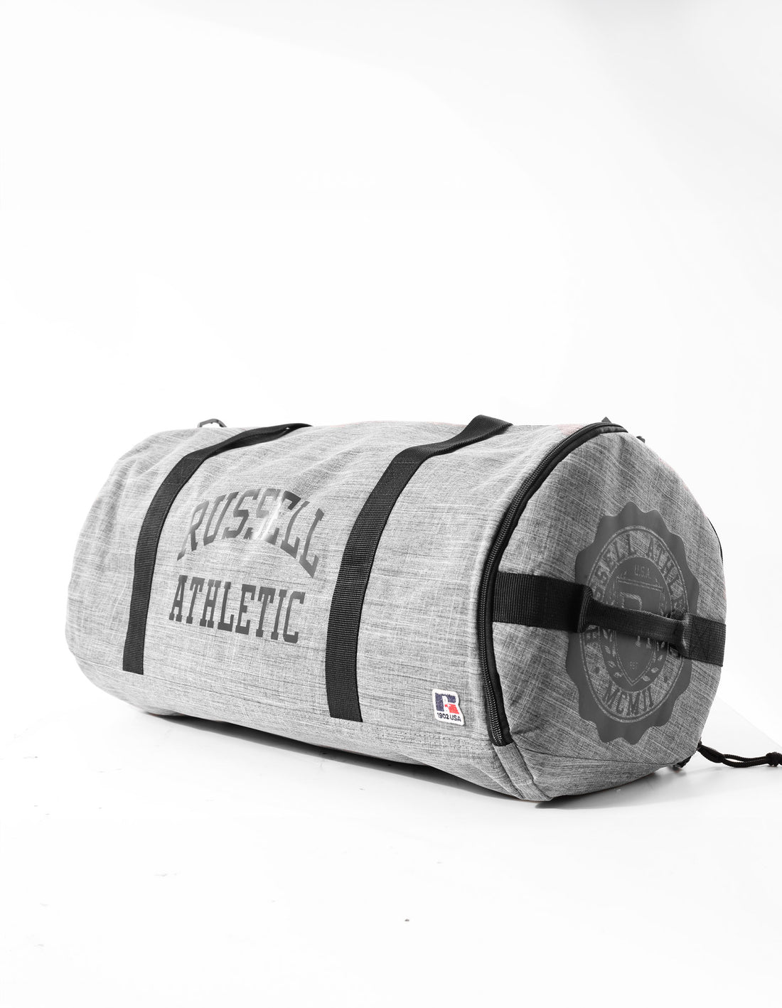 Russell Athletic Arched Logo Barrel Accessories Bags & Backpacks Grey | IVGAE-9280