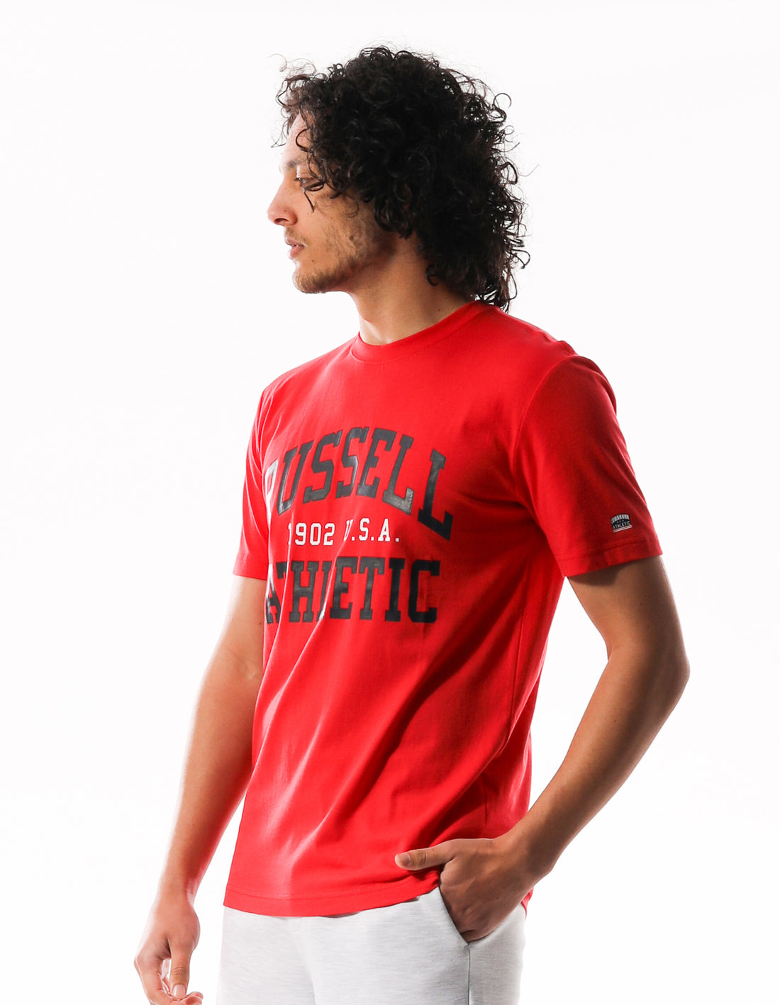 Russell Athletic Big Arch Men T Shirts Red | EQUOF-7426