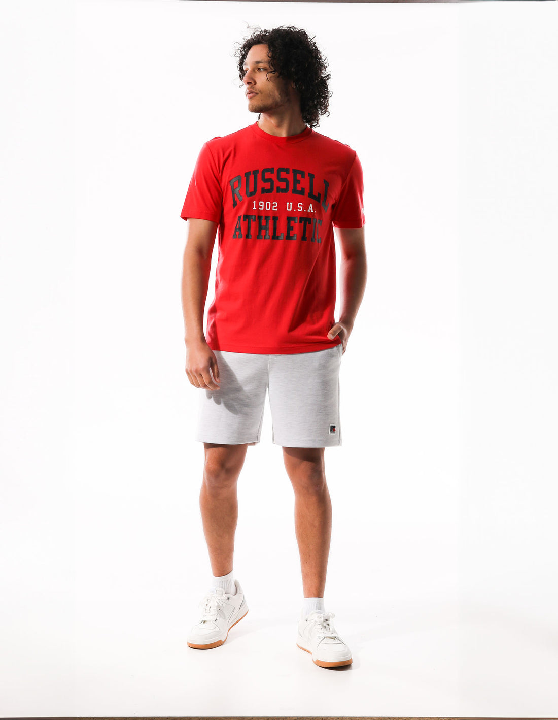 Russell Athletic Big Arch Men T Shirts Red | EQUOF-7426