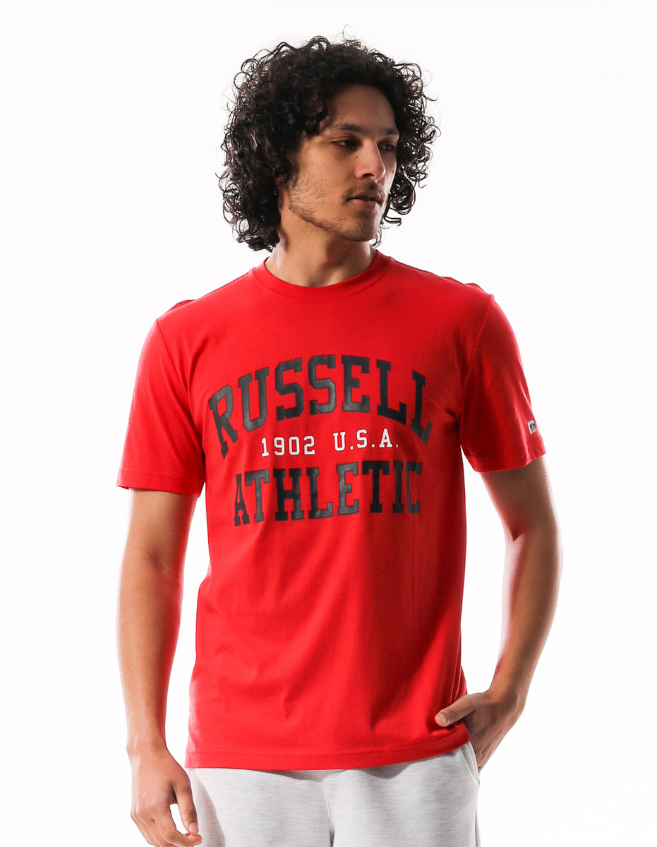 Russell Athletic Big Arch Men T Shirts Red | EQUOF-7426