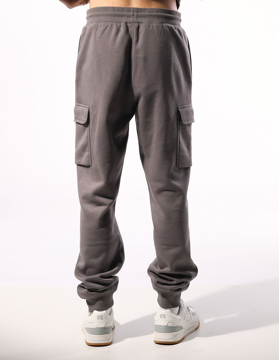 Russell Athletic Brooklyn Cargo Men Track pants Grey Brown | YKGLR-4526