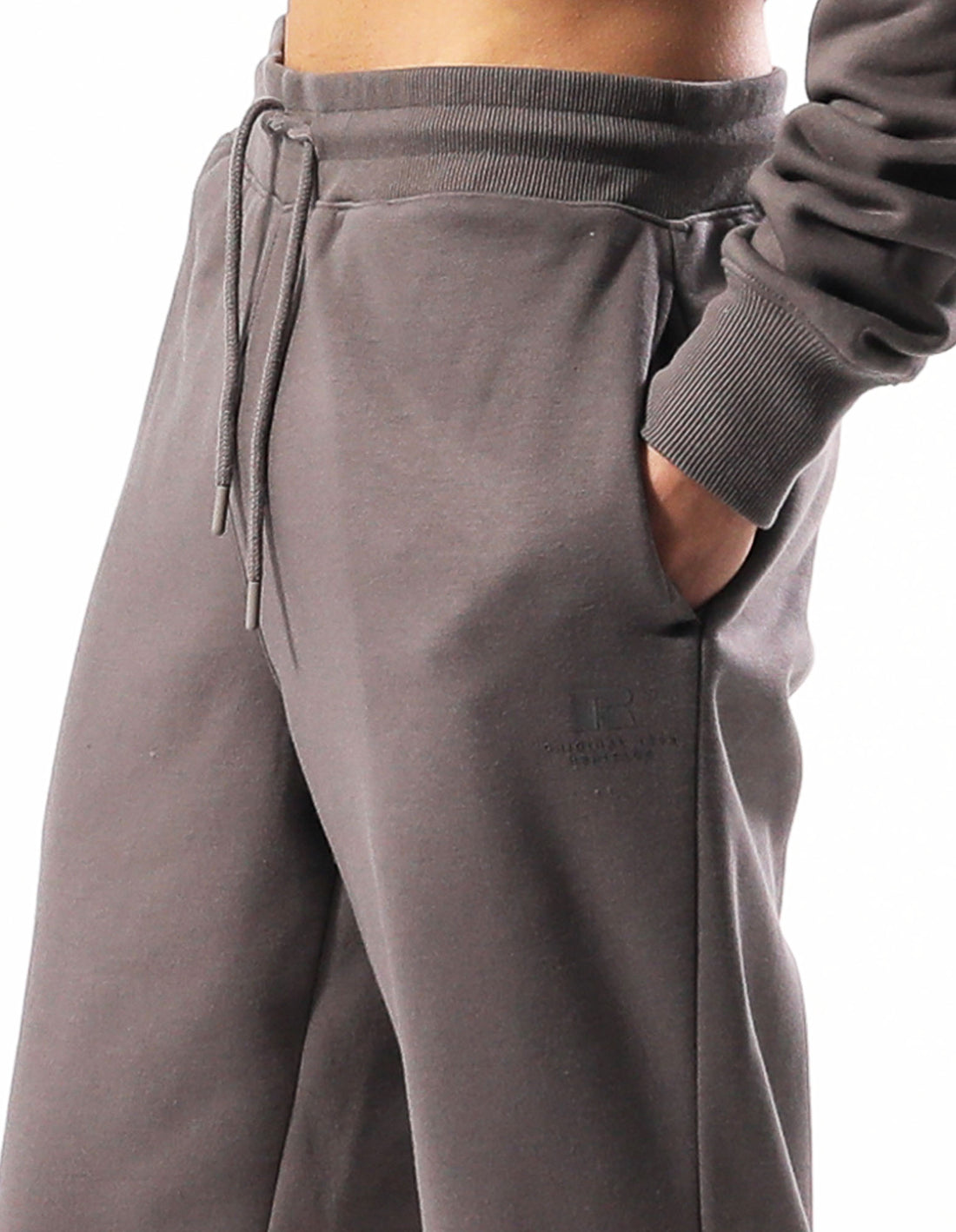 Russell Athletic Brooklyn Cuffed Men Track pants Grey Brown | PUOYI-7093