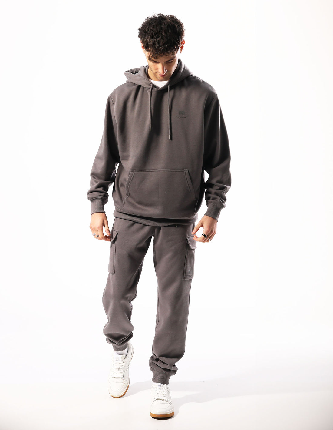 Russell Athletic Brooklyn Men Hoodie Grey Brown | TDKXY-8421