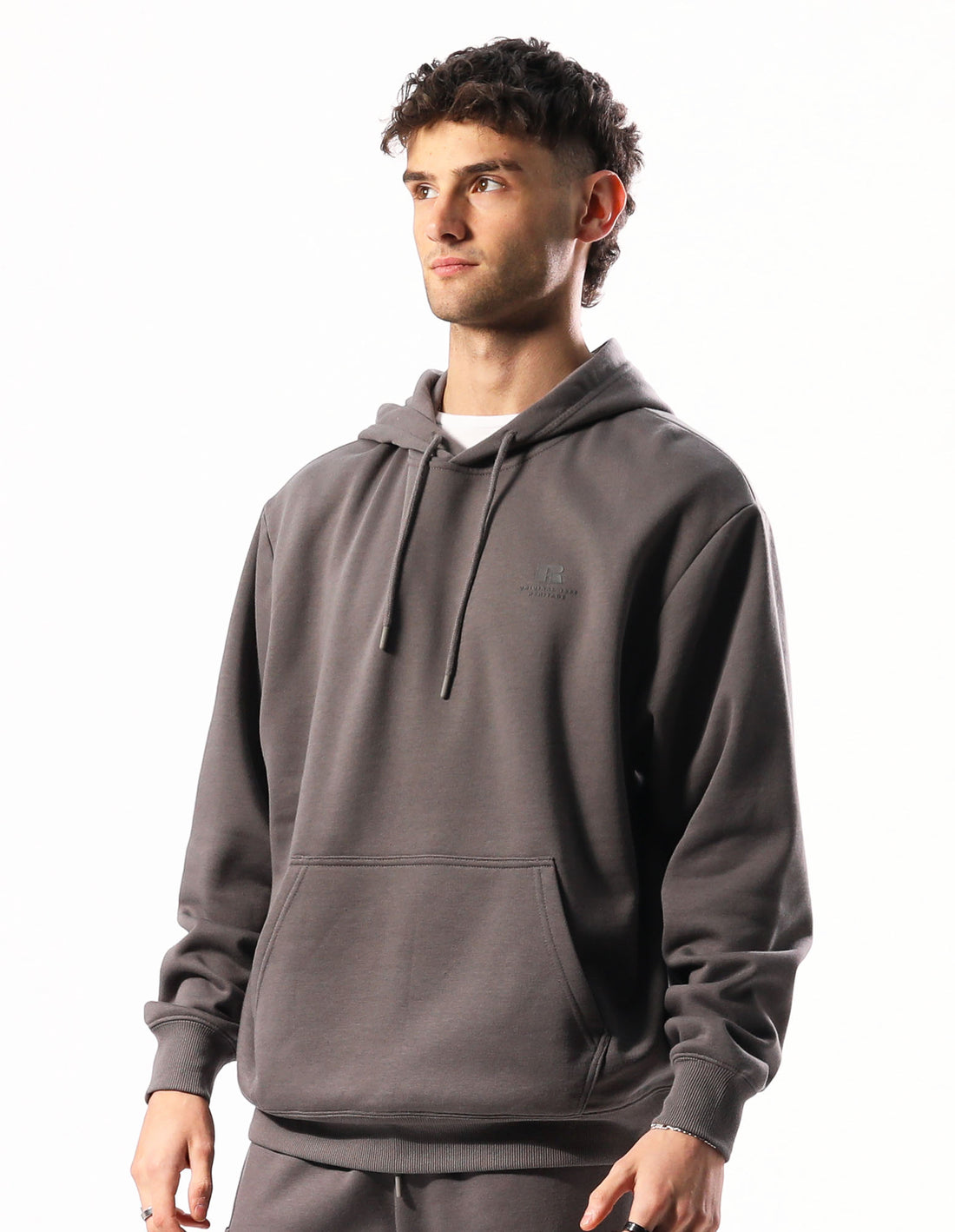 Russell Athletic Brooklyn Men Hoodie Grey Brown | TDKXY-8421