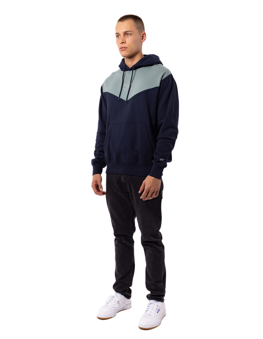 Russell Athletic Chevron Men Hoodie Navy | KGWBS-1037