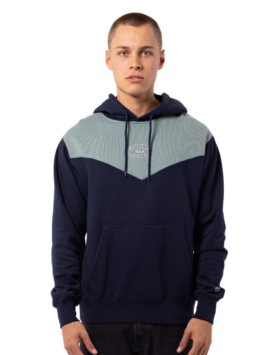 Russell Athletic Chevron Men Hoodie Navy | KGWBS-1037