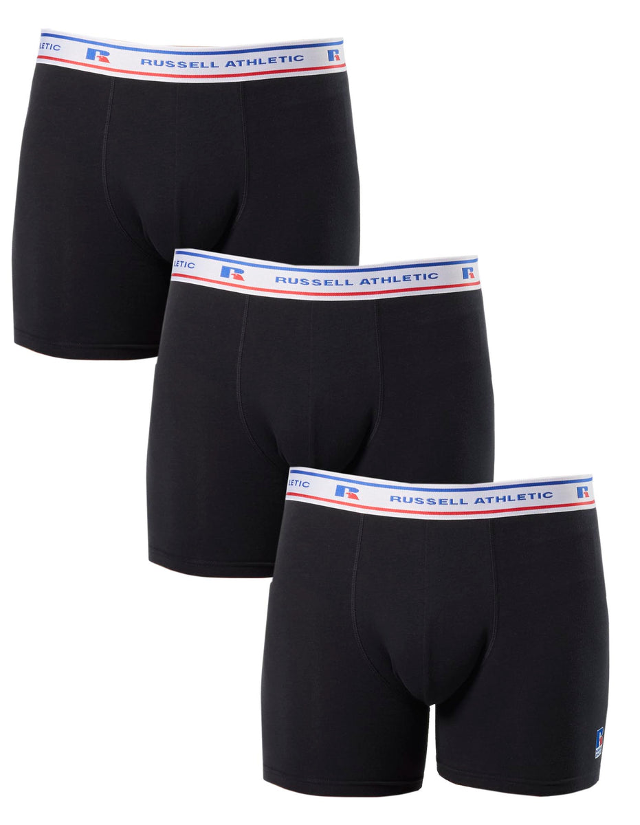 Russell Athletic Classic Cotton 3 Pack Men Underwear Black | MTZDB-4362