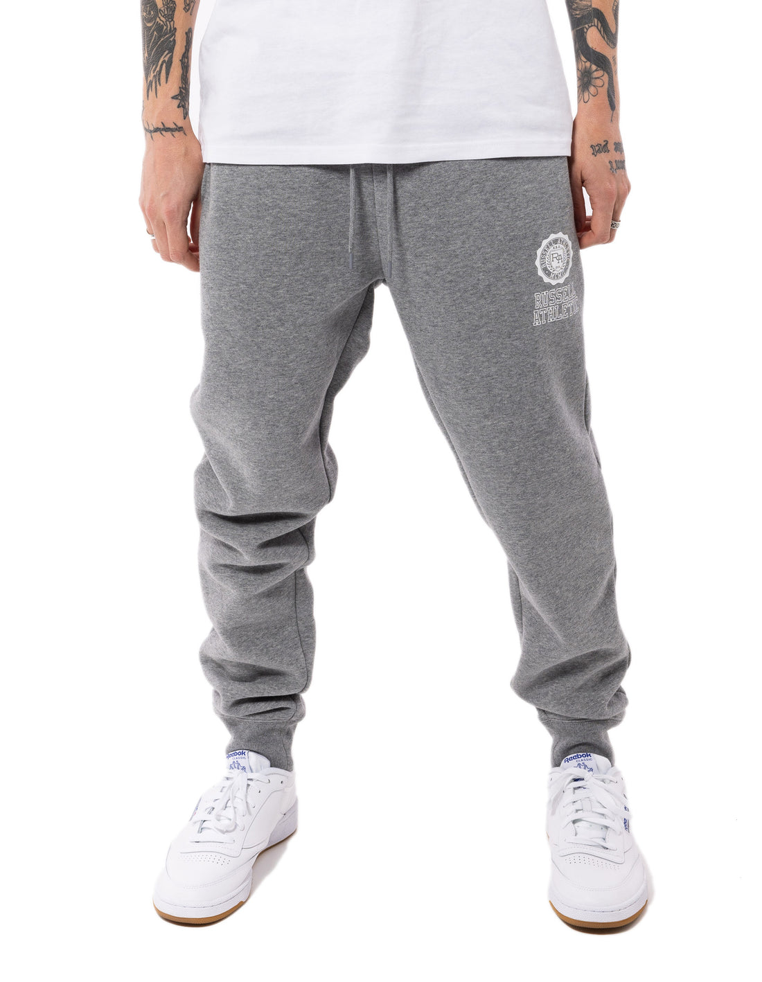 Russell Athletic Collegiate Flock Men Track pants Grey | YJFNK-3129