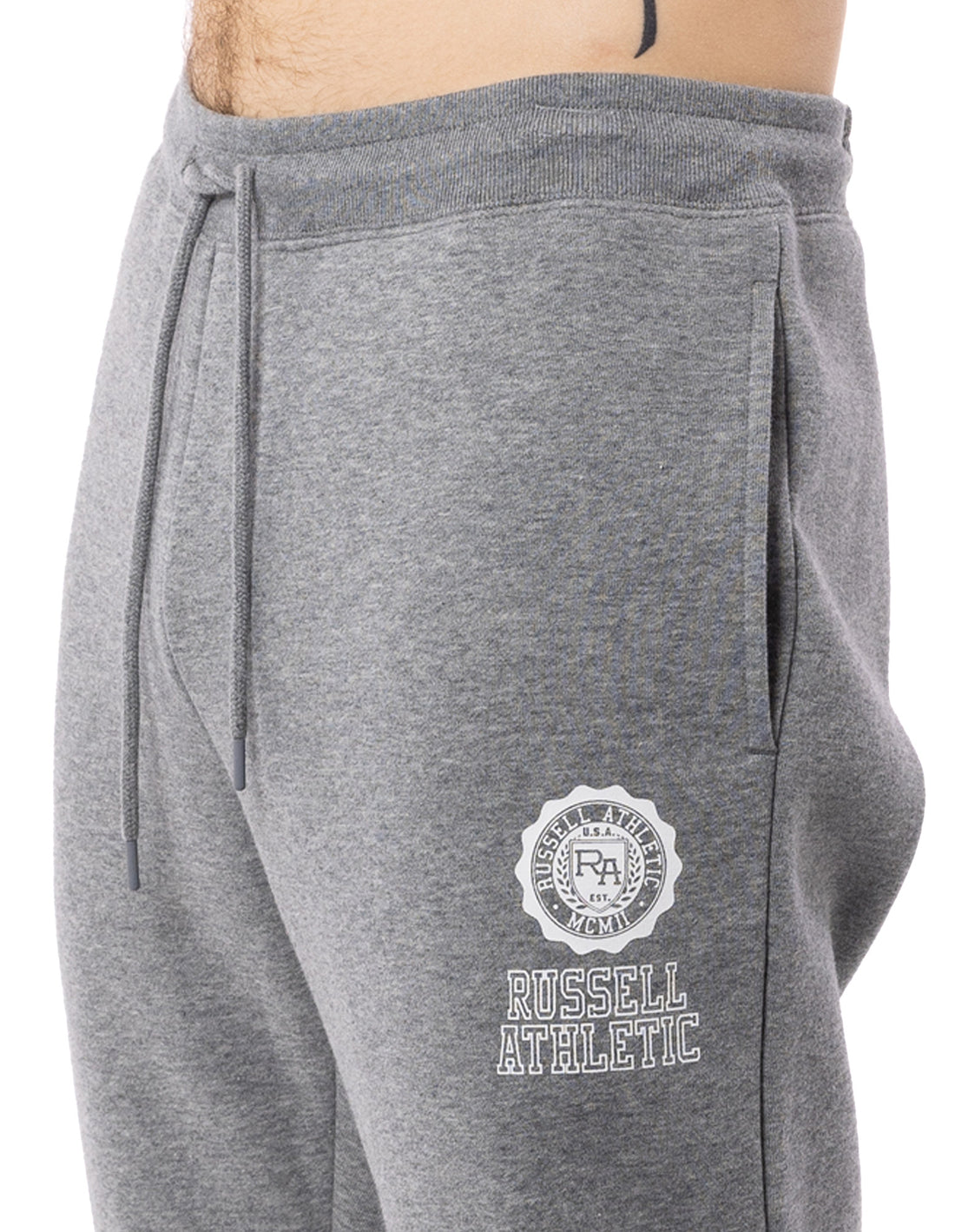 Russell Athletic Collegiate Flock Men Track pants Grey | YJFNK-3129