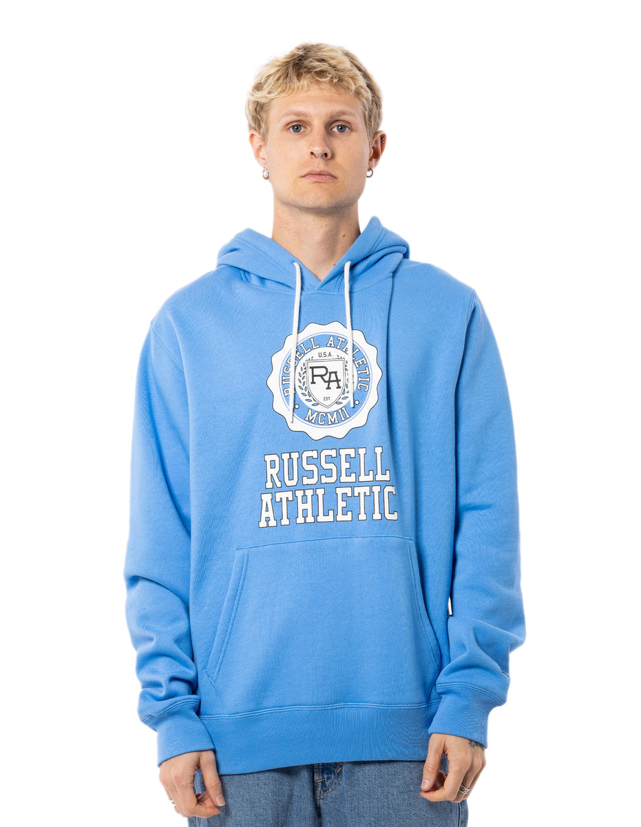 Russell Athletic Collegiate Men Hoodie Blue | OLQUY-4837