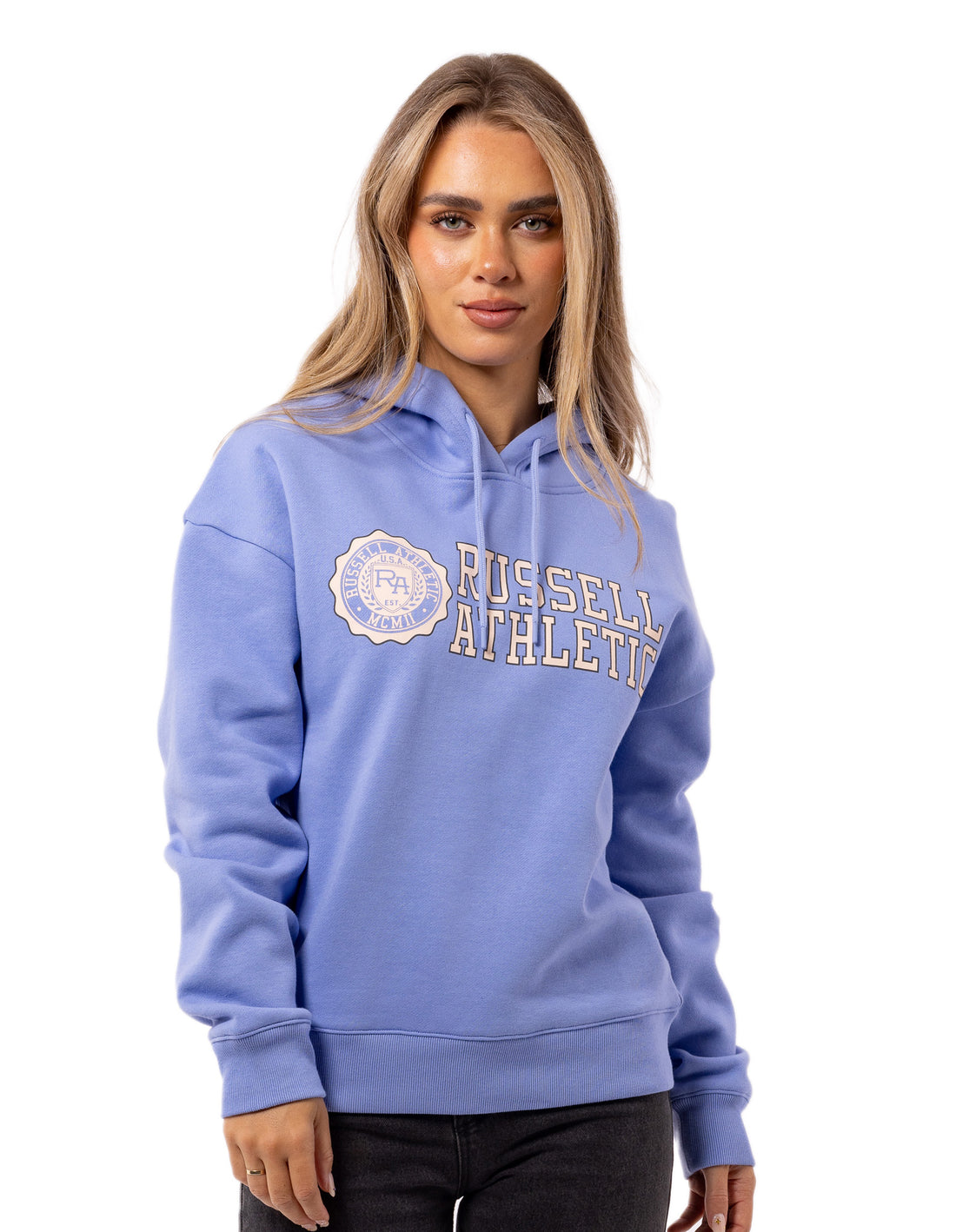 Russell Athletic Collegiate Women Hoodie Lavender | AUQBN-2789