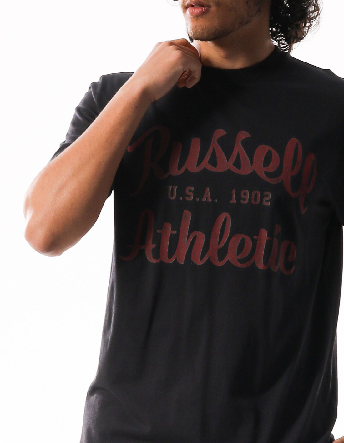 Russell Athletic Distressed Arch Men T Shirts Grey | BMUNF-1065