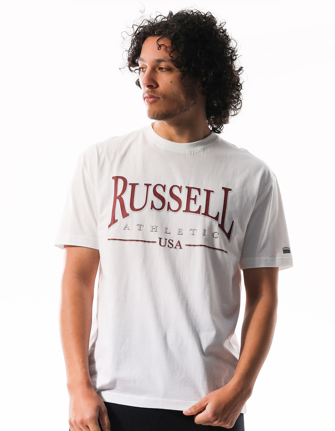 Russell Athletic Glendale Oversized Men T Shirts White | LUSMX-6423