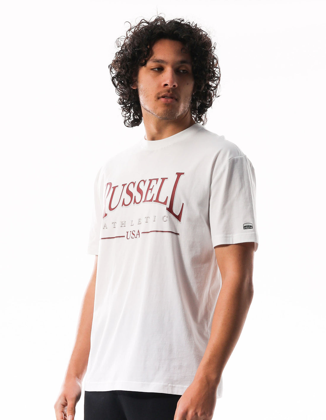 Russell Athletic Glendale Oversized Men T Shirts White | LUSMX-6423