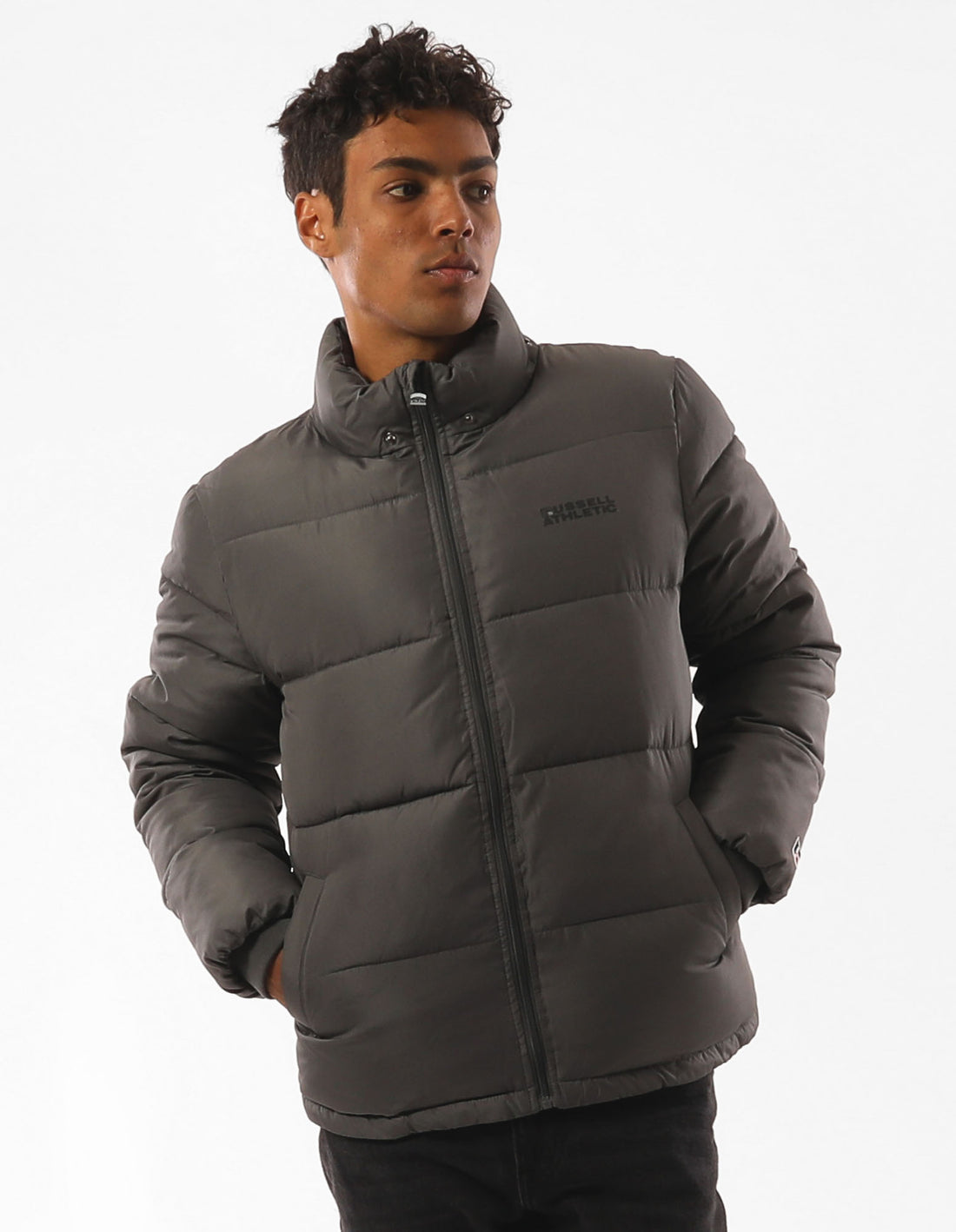 Russell Athletic Hampton Men Jackets Grey | SMKBO-3412