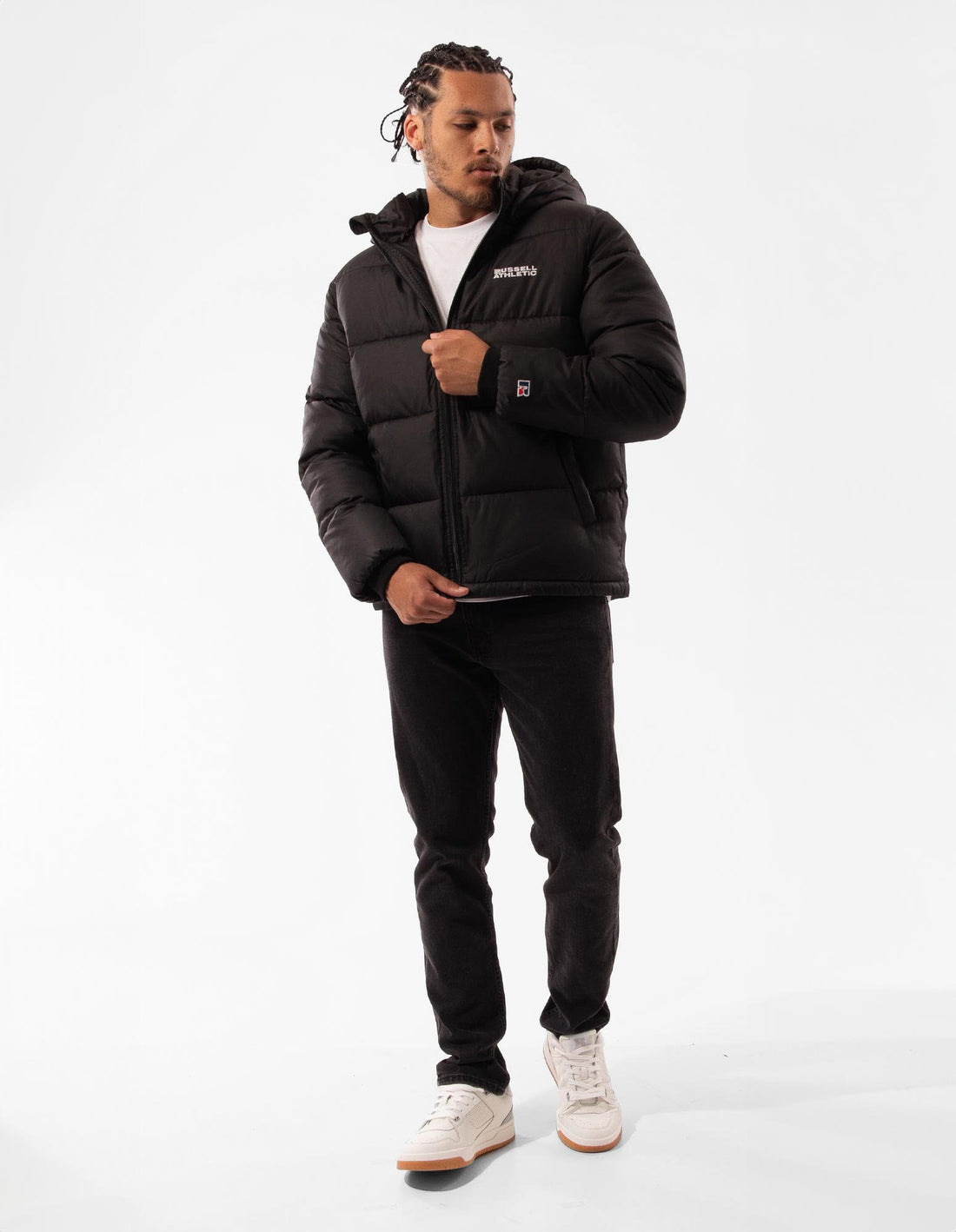 Russell Athletic Hamptonin Men Puffers Black | IGKTN-7289