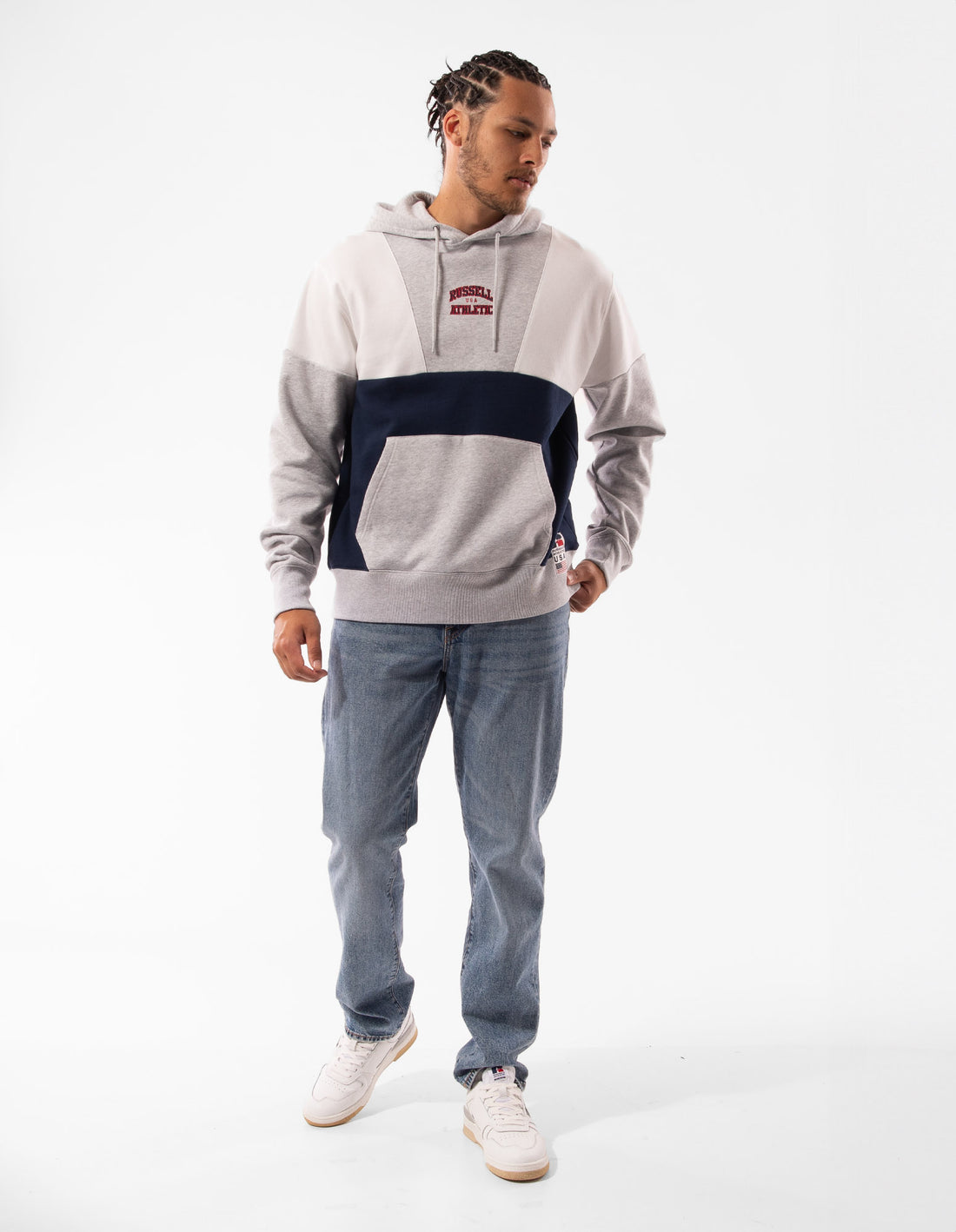 Russell Athletic Hellcat Men Hoodie Light Grey | RISHN-1576